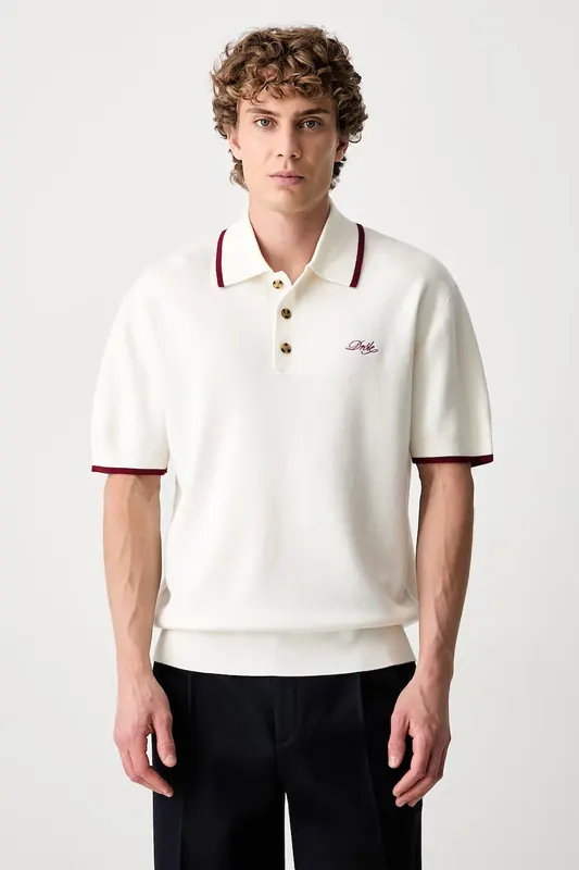Drôle de Monsieur polo swetrowe męskie wełniane
