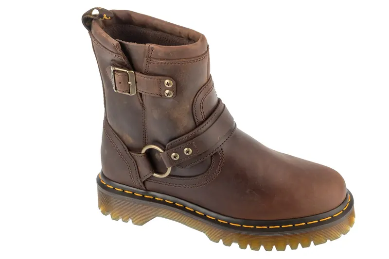 Dr. Martens Anistone Harness DM41870200, Damskie, Brązowe, buty zimowe, skóra licowa, rozmiar: 39