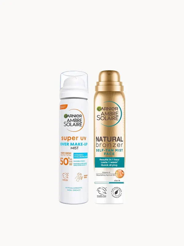 Garnier Ambre Solaire Face SPF50+ Mist and Self Tan Mist 75ml