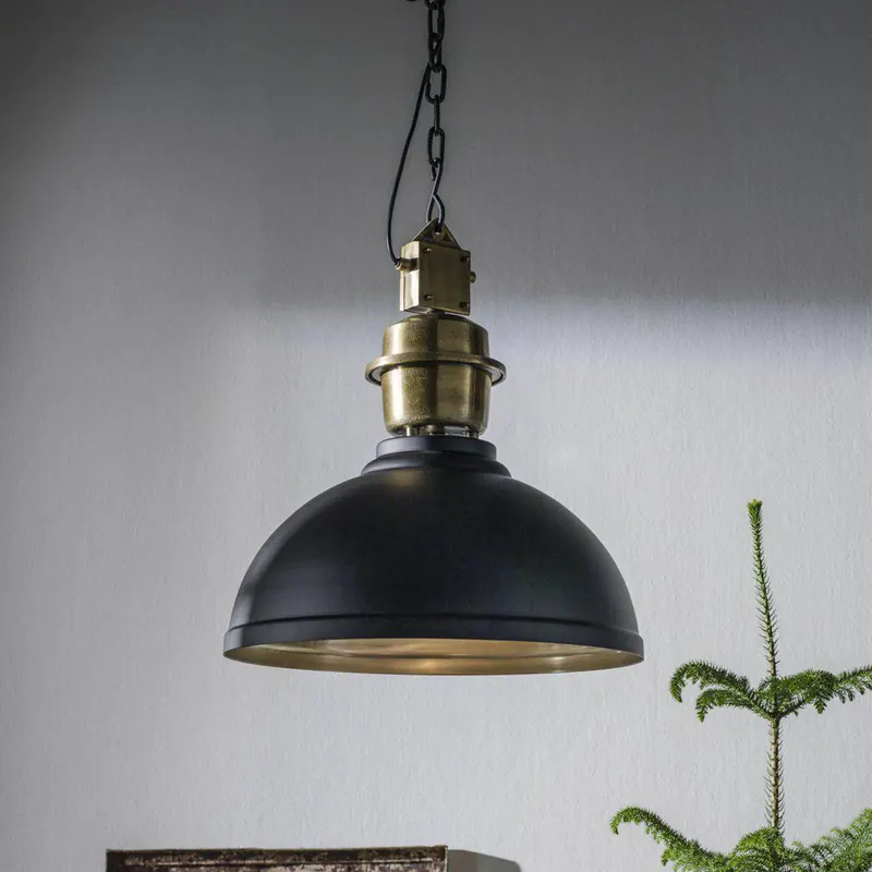 PR Home żyrandol Manchester, czarny, Ø 52 cm, metal