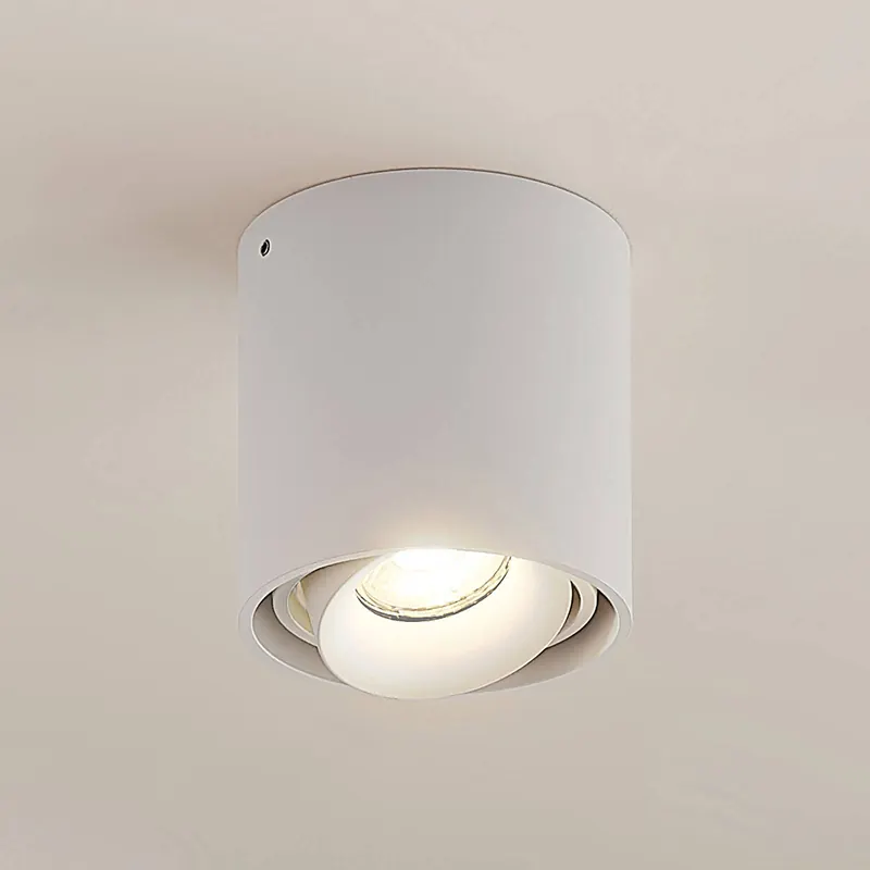 Arcchio downlight Walza, biały, metal, Ø 9,3 cm, GU10