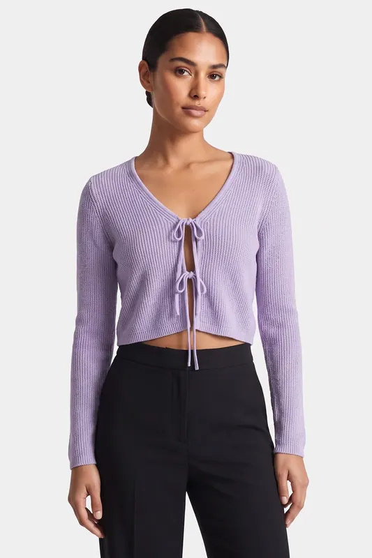 & Other Stories Ve Bilbo Cardigan 2:1 Purple Maat: S | Sweaters Outlet | Dames | Paars