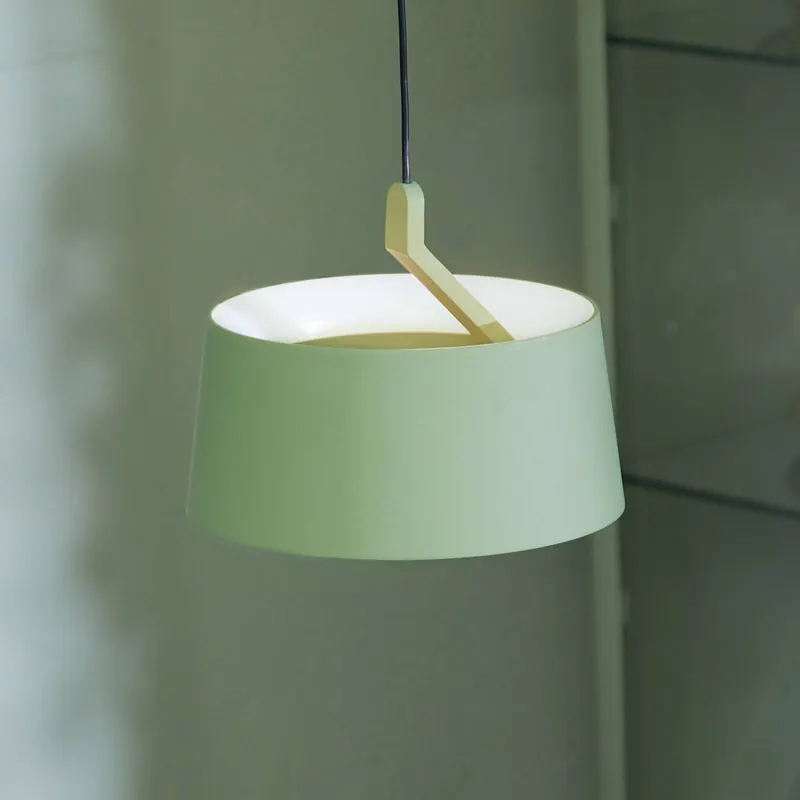 LOOM DESIGN żyrandol LED Cookie, zielona, aluminium Ø 15 cm