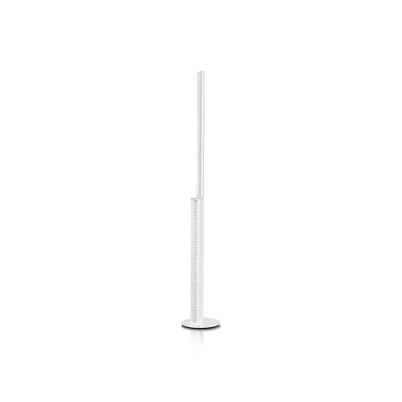 Lampa podłogowa LED Slamp Modula skręcana, plisowana, jasnoszara