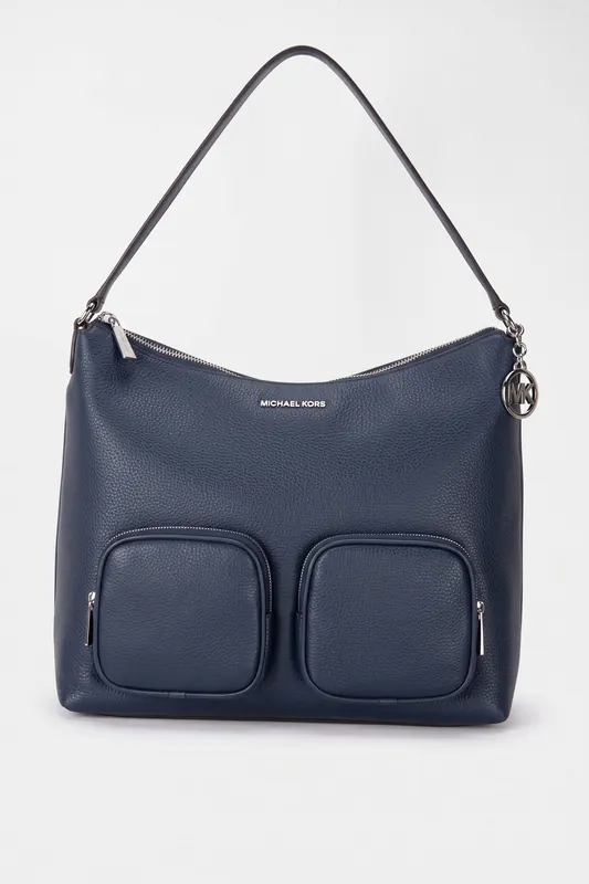 Michael Kors Large Cargo Shoulder Navy Maat: OS | Handtassen Outlet | Dames | Blauw