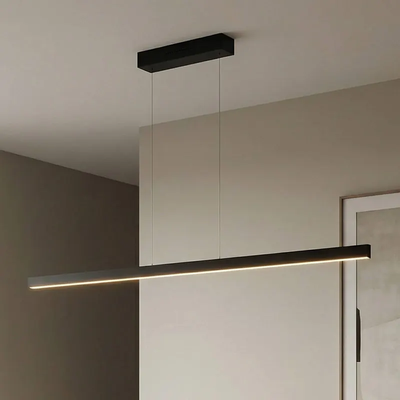 Lampa wisząca LED Linda-132, czarna, CCT, sterowanie gestami