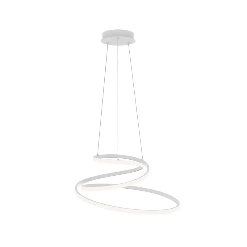 Żyrandol LED COASTER, biała, Ø 60 cm, metal, CCT