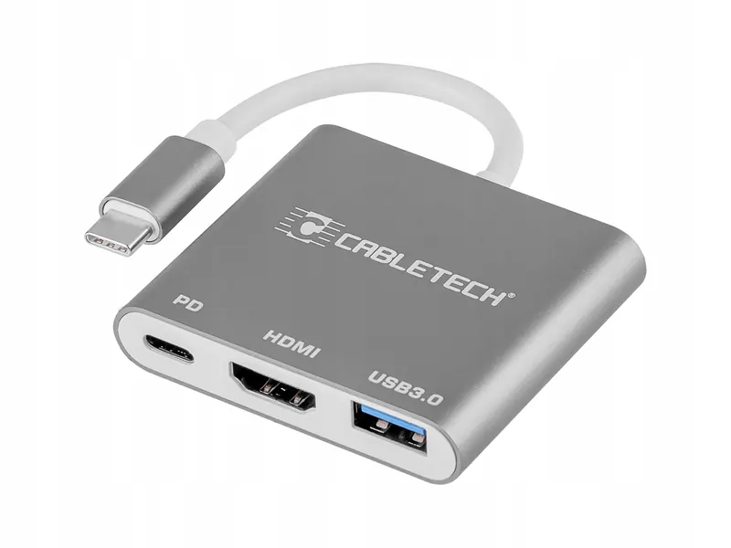 Złącze adapter Cabletech wtyk Typu C gniazda Usb 3. 0 Hdmi 2. 0 Typu C