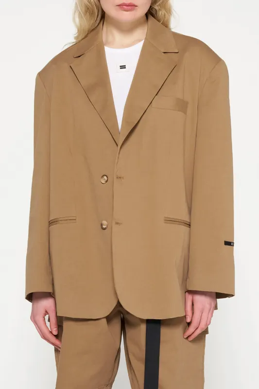 10DAYS Oversized Blazer Twill Cedar Brown Maat: XS | Blazers Outlet | Dames | Bruin