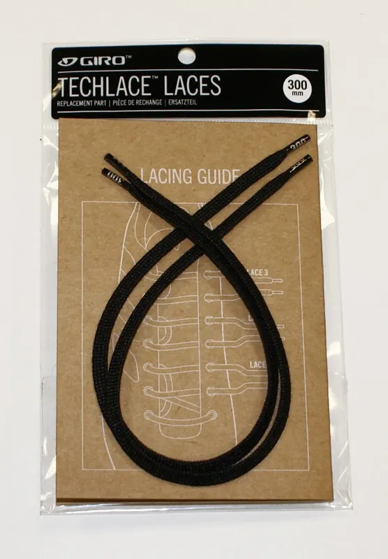 GIRO Sznurówki TECHLACE LACES czarny (255mm)