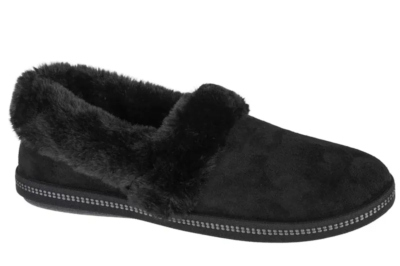 Skechers Cozy Campfire-Team Toasty 32777-BBK, Damskie, Czarne, kapcie, tkanina, rozmiar: 41