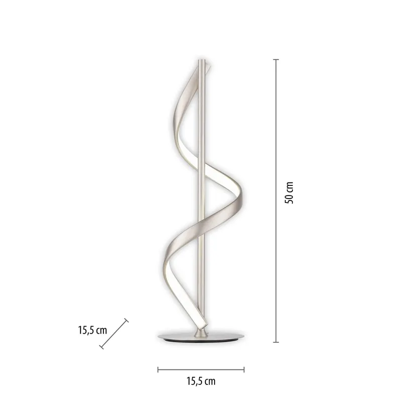Paul Neuhaus Q-Swing lampa stołowa LED, stal