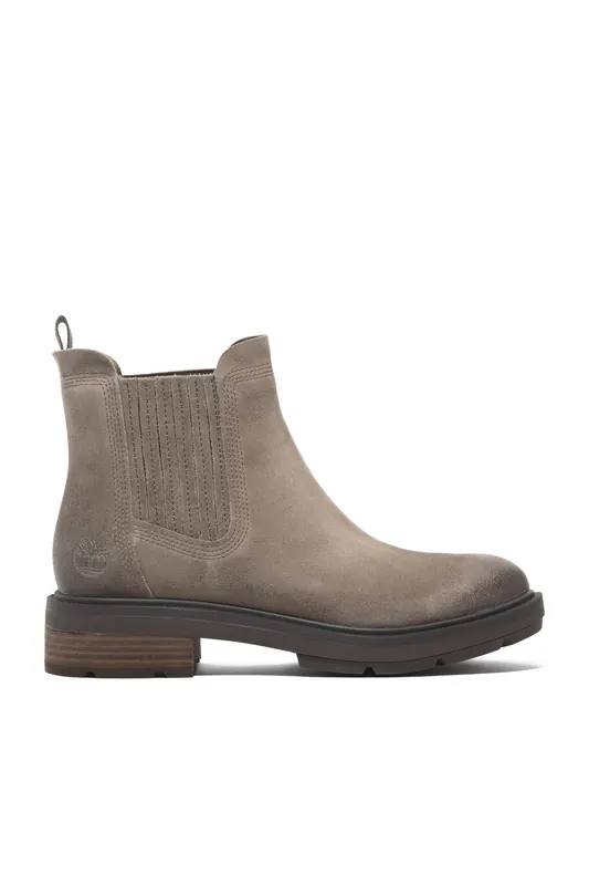 Timberland Brimfield Mid Chelsea Boot Medium Brown Suede Maat: 39.5 | Laarzen Outlet | Dames | Bruin