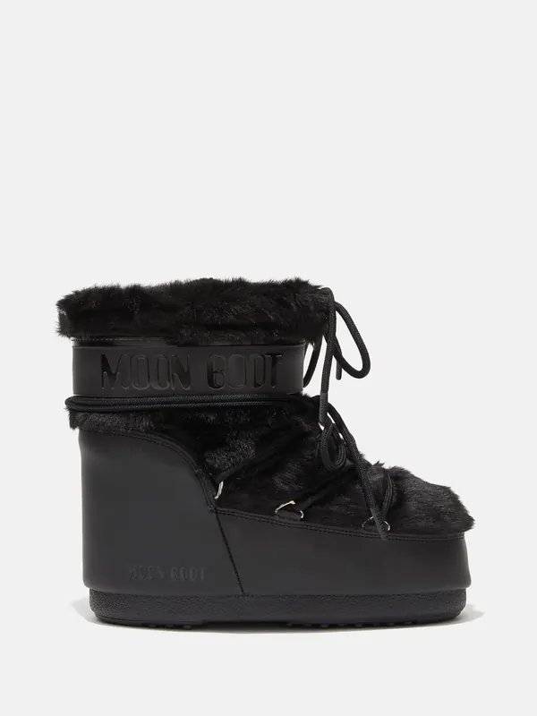 Moon Boot Śniegowce Icon Low Faux Fur Black 39/41