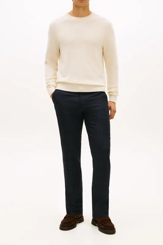 Tommy Hilfiger Dc Denton Pattern Pants Desert Sky Maat: W34L30 | Tailored Broeken Outlet | Heren | Blauw