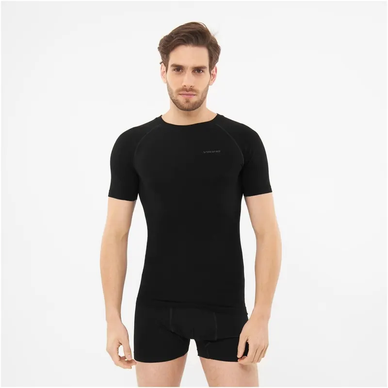 VIKING Bielizna koszulka Lockness Man Shortsleeve czarna (XL)