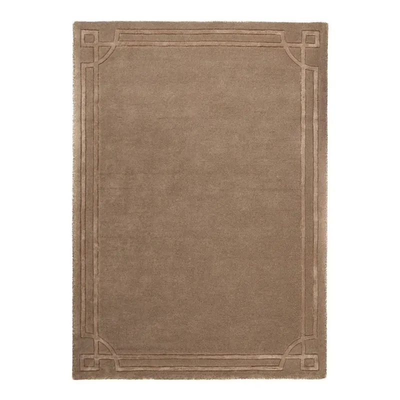 Brązowy wełniany dywan tkany ręcznie 120x170 cm Gatsby – Flair Rugs