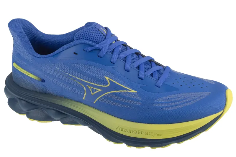 Mizuno Wave Skyrise 7 J1GC260901, Męskie, Niebieskie, buty do biegania, tkanina, rozmiar: 42,5