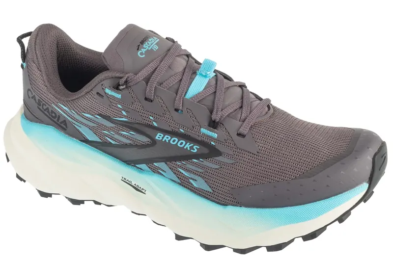 Brooks Cascadia 19 1204461B093, Damskie, Szare, buty do biegania, tkanina, rozmiar: 38