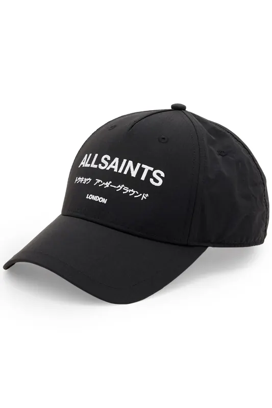 AllSaints Undrgrnd Nyln Bbcap Black Maat: OS | Petten Outlet | Heren | Zwart