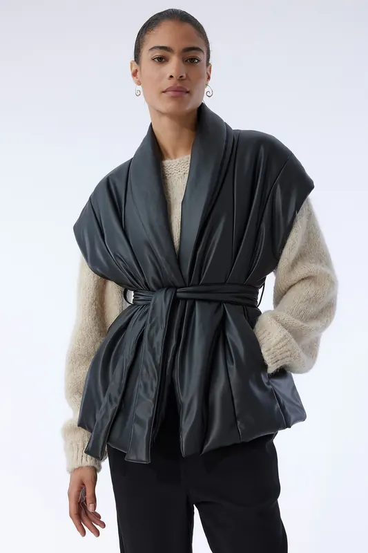 Knitted Drew Jacket Black Maat: XS/S | Gilets Outlet | Dames | Zwart