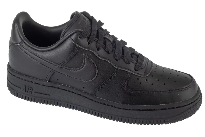 Nike Air Force 1 07 Fresh DM0211-001, Unisex, Czarne, buty sneakers, skóra licowa, rozmiar: 36