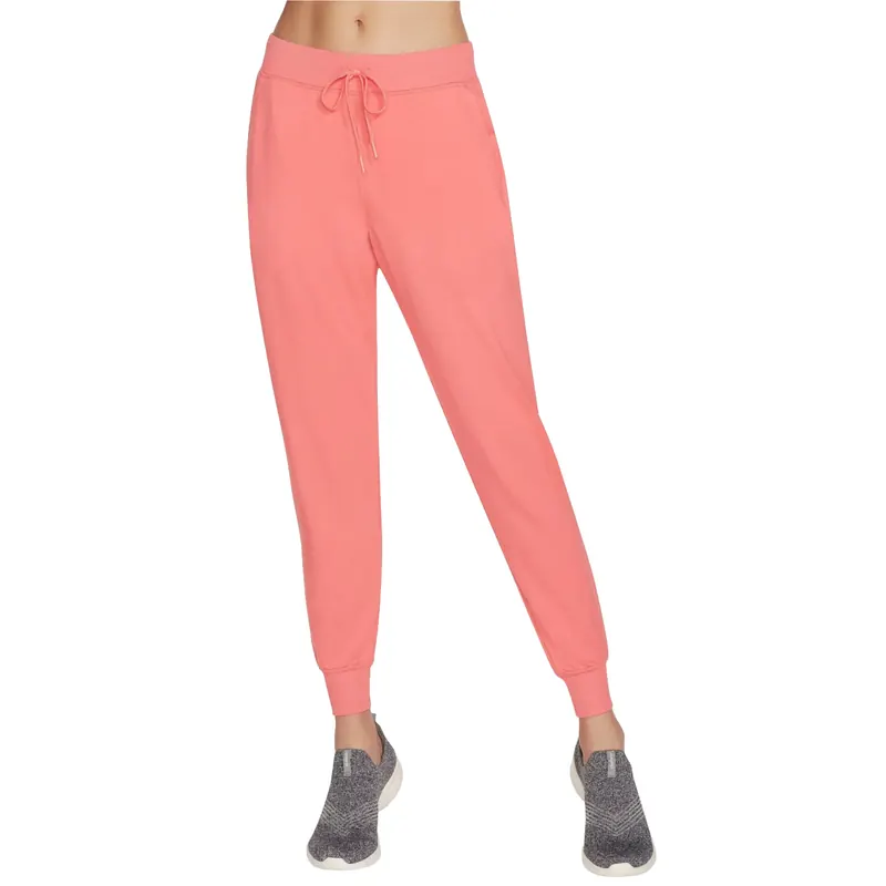 Skechers Skechluxe Restful Jogger Pant W03PT49-CRL, Damskie, Różowe, spodnie, Rayon, rozmiar: S