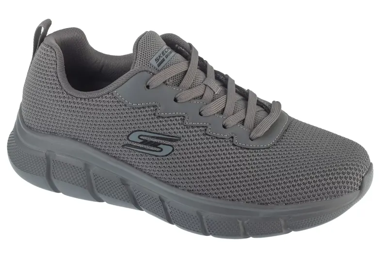 Skechers Bobs B Flex - Chill Edge 118106-DKGY, Męskie, Szare, buty sneakers, tkanina, rozmiar: 42,5