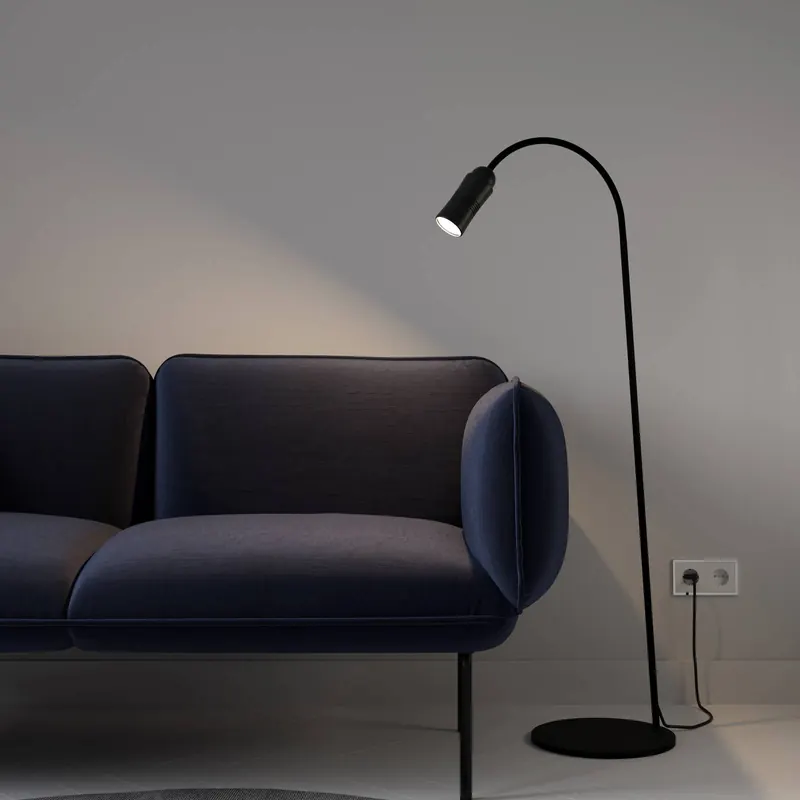 Neo! Floor lampa stojąca LED czarna/czarna