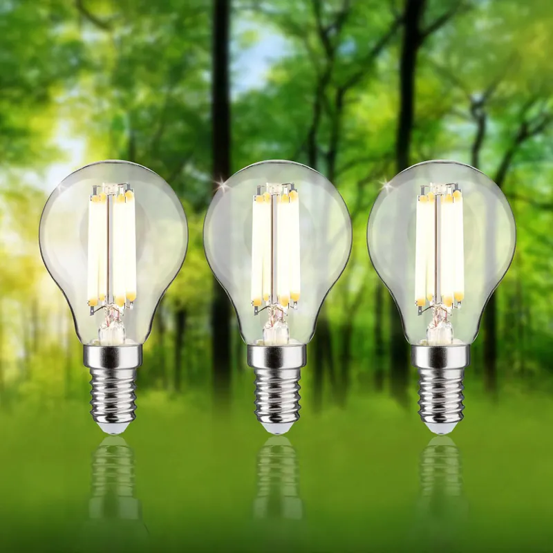 Paulmann Eco-Line Żarówki LED w kształcie kropli E14, zestaw 3 szt., 2,5 W,