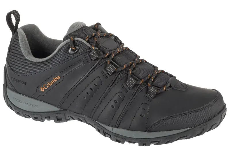 Columbia Woodburn II 1553001012, Męskie, Czarne, buty trekkingowe, skóra licowa, rozmiar: 41,5