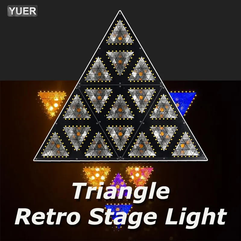 NOWY 16X10W LED z oświetleniem pomocniczym RGB trójkąt Retro światło sceniczne pasek DJ impreza dyskotekowa światła tła DMX512 Matrix Strobe