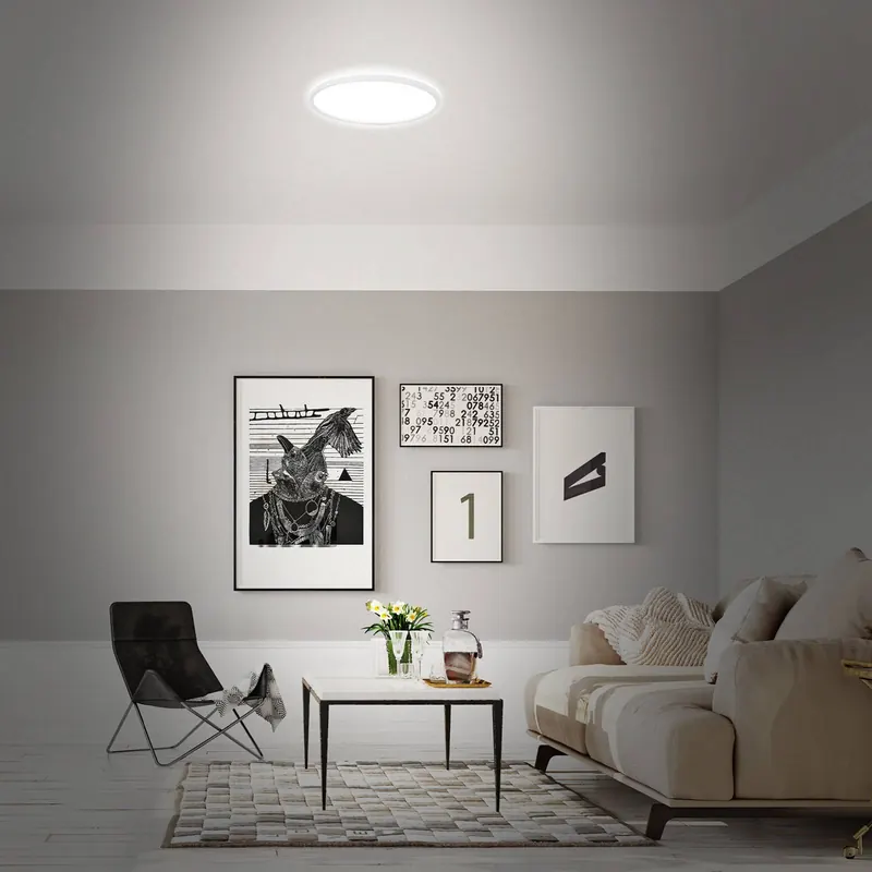 Lampa sufitowa LED B smart RGBW ściemniany, biała, Ø 42 cm
