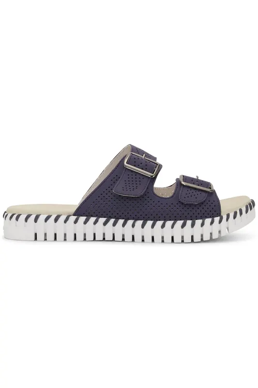 Ilse Jacobsen Tulip1176lc Navy Maat: 41 | Slippers Outlet | Dames | Blauw