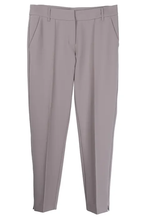 Summum Woman Trousers Punto Milano Funghi Maat: 44 | Straight Broeken Outlet | Dames | Grijs