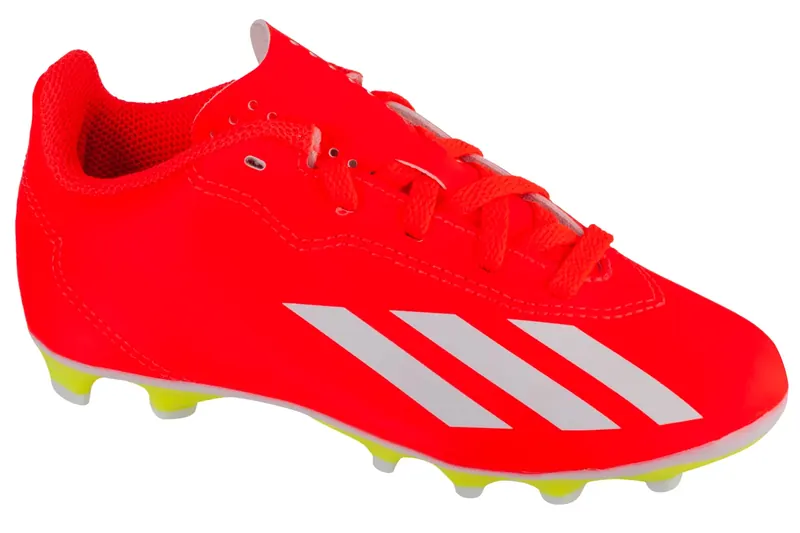 adidas X Crazyfast Club Jr FXG IF0720, Dla chłopca, Czerwone, buty piłkarskie - korki, skóra syntetyczna, rozmiar: 37 1/3