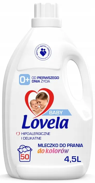 Lovela Baby Mleczko hipoalergiczne do prania koloru dla dzieci 50 prań 4,5L
