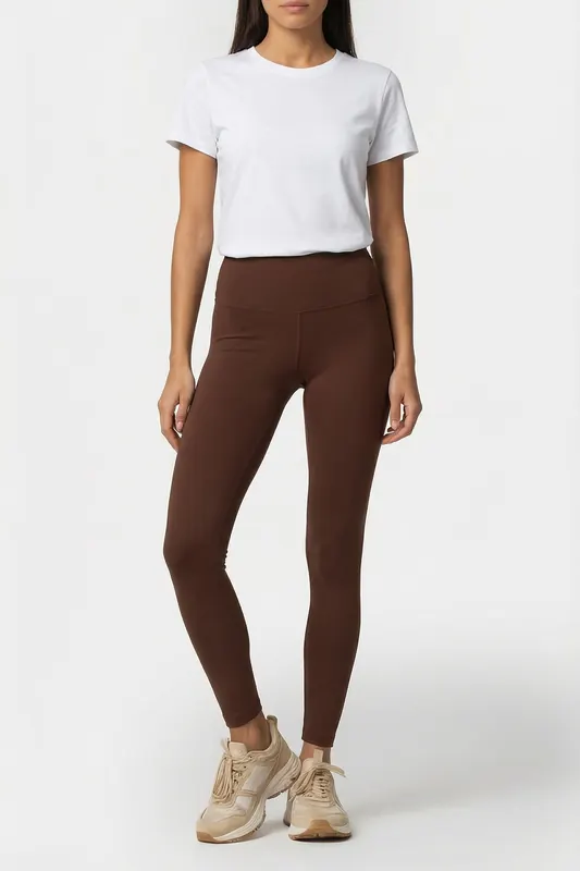 New Balance Nb Define High Rise Legging 25 Pumpernickel Maat: M | Leggings Outlet | Dames | Bruin