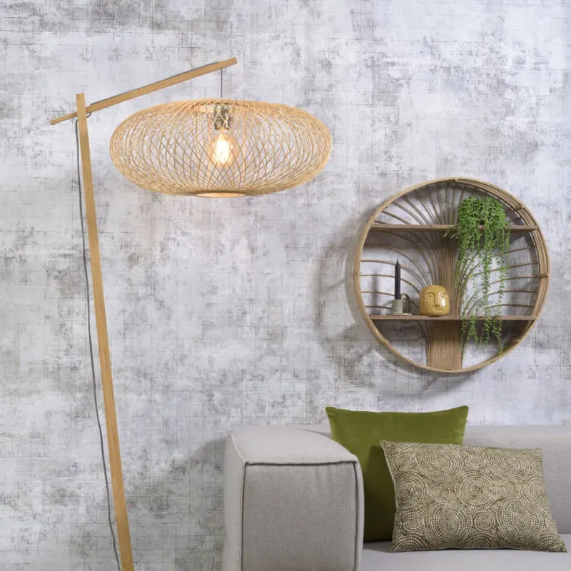 Good &amp; Mojo lampa łukowa Cango duża, naturalna, wysokość 176 cm