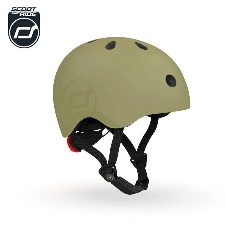 SCOOTANDRIDE Kask S-M dla dzieci 3+ zielony (51-55)