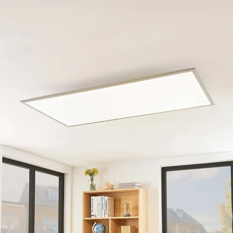 Panel LED Lindby Stenley,  4000 K, 120 cm x 60 cm, srebrny/biały