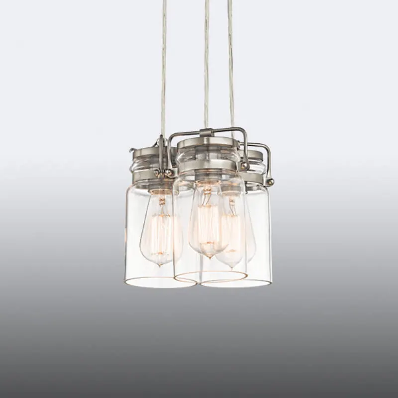 Brinley – 3-punktowa lampa wisząca retro