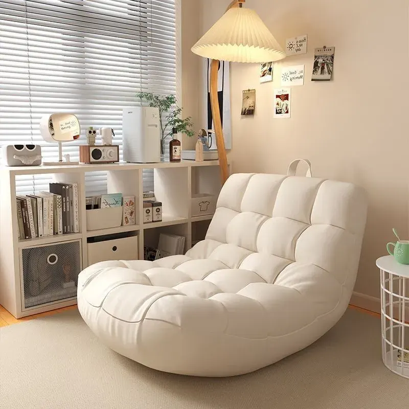 Fotel LazySofa, rozkładane łóżko wypoczynkowe do małego mieszkania, salonu i na balkon, wygodny fotel.