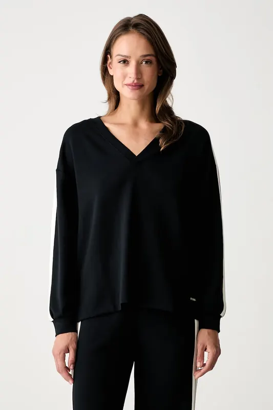 BOSS bluza lounge damska z modalem TONE_Sweatshirt