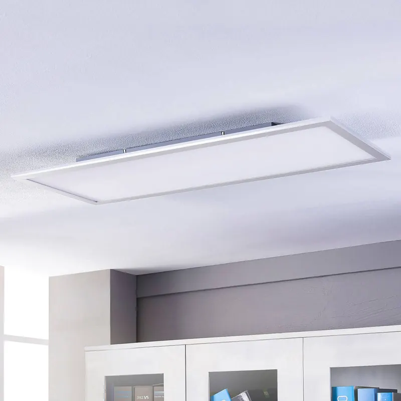 Panel LED Livel, 4000K, 120cm x 30cm, srebrny, metalowy