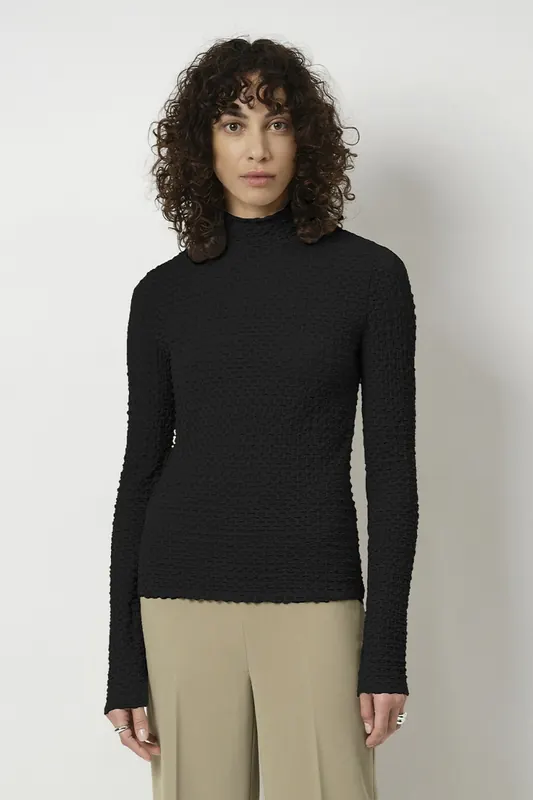 Dante6 -zane Structured Layering Top Raven Maat: XL | Longsleeves Outlet | Dames | Zwart