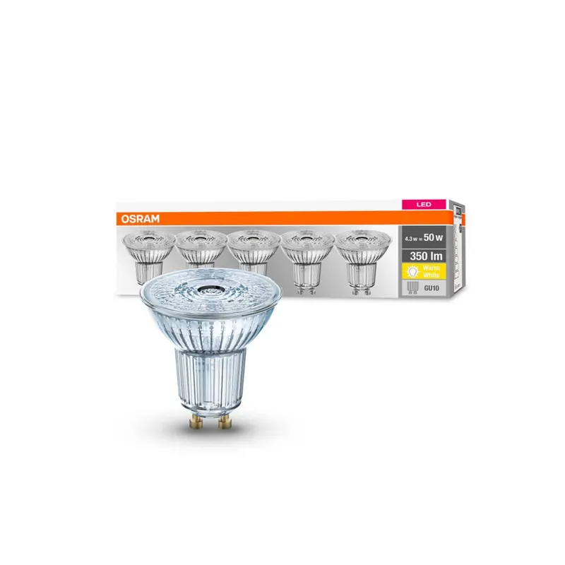 OSRAM reflektor LED GU10 4,3W 36° 350lm 5 szt.