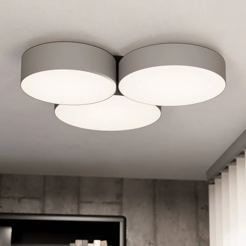 EGLO connect Inteligentna lampa sufitowa LED Barbano-Z, szara