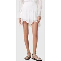 AllSaints Pamela Skirt Snow White Maat: 4 | Mini Rokken Outlet | Dames | Wit
