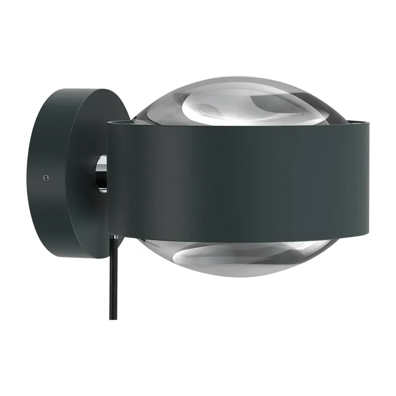 Puk Maxx Wall+ LED, przezroczyste soczewki, antracyt/chrom